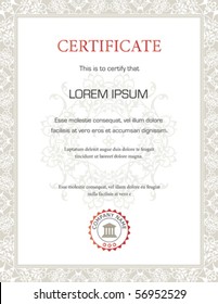 Certificate template - general purpose