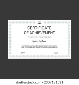 Plantilla de certificado o certificado de regalo. Ilustración del vector