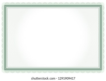 Certificate template, gift voucher, diploma, vintage border