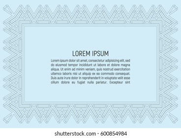 Certificate template. With guilloche pattern and background. Money style design. Vector illustration