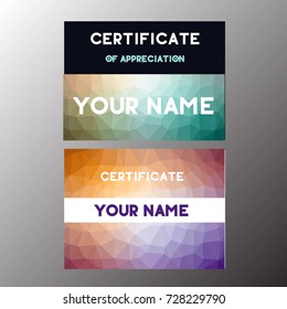 certificate template with luxury