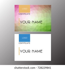 certificate template with luxury