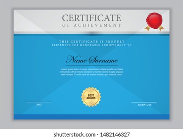 Certificate template luxury design with text element,diploma,vector illustration.