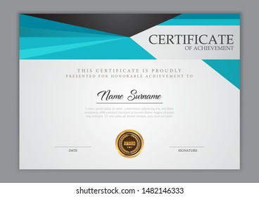 Certificate template luxury design with text element,diploma,vector illustration.