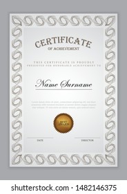 Certificate template luxury design with text element,diploma,vector illustration.