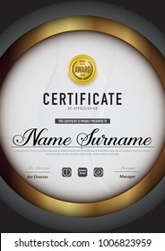 Certificate template luxury and diploma style,vector illustration.