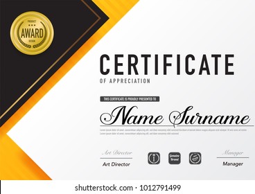 Certificate template luxury and diploma style,vector illustration.