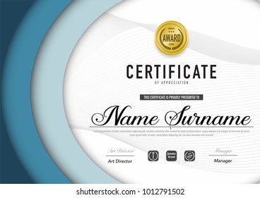 Certificate template luxury and diploma style,vector illustration.