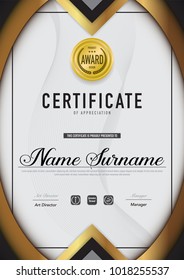 Certificate template luxury and diploma style,vector illustration.