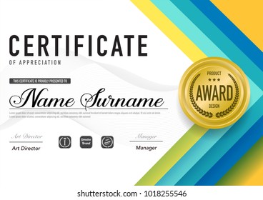 Certificate template luxury and diploma style,vector illustration.