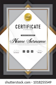 Certificate template luxury and diploma style,vector illustration.