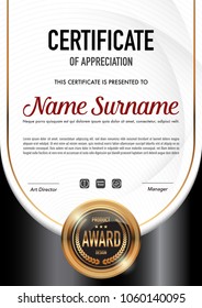 Certificate template luxury and diploma style,vector illustration.