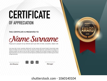 Certificate template luxury and diploma style,vector illustration.