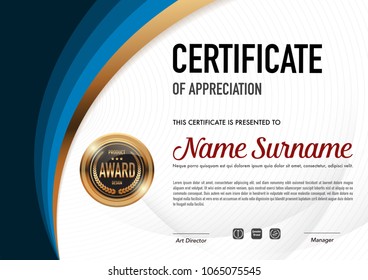 Certificate template luxury and diploma style,vector illustration.