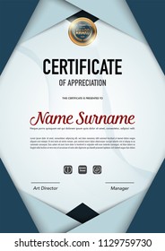Certificate template luxury and diploma style,vector illustration.