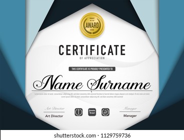 Certificate template luxury and diploma style,vector illustration.