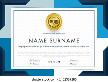 Certificate template luxury and diploma style,vector illustration.