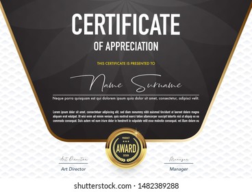 Certificate template luxury and diploma style,vector illustration.