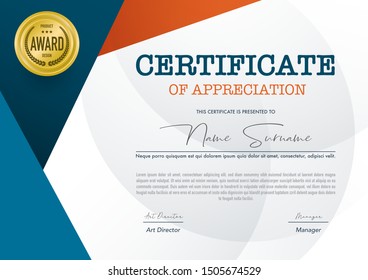 Certificate template luxury and diploma style,vector illustration.