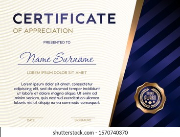 Certificate template luxury and diploma style,vector illustration eps10