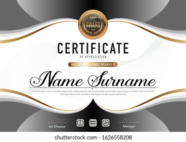 Certificate template luxury and diploma style,vector illustration.