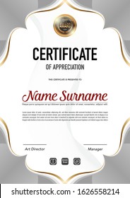 Certificate template luxury and diploma style,vector illustration.
