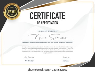 Certificate template luxury and diploma style,vector illustration.
