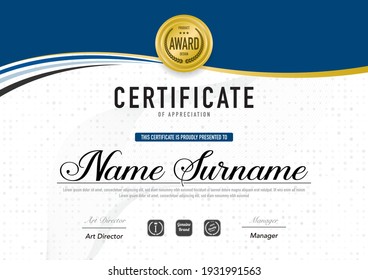 Certificate template luxury and diploma style,vector illustration.