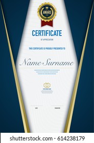 Certificate template luxury and diploma style,vector illustration.