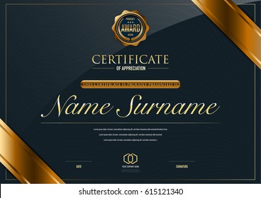 Certificate template luxury and diploma style,vector illustration.