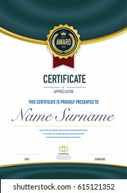 Certificate template luxury and diploma style,vector illustration.