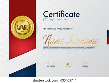 Certificate template luxury and diploma style,vector illustration.