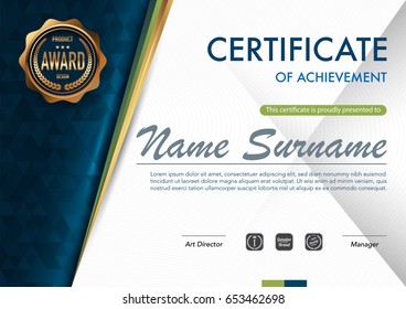 Certificate template luxury and diploma style,vector illustration.