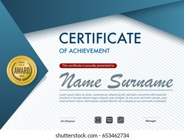 Certificate template luxury and diploma style,vector illustration.