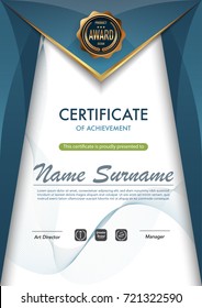 Certificate template luxury and diploma style,vector illustration.