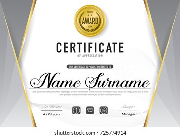 Certificate template luxury and diploma style,vector illustration.