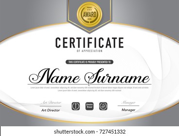 Certificate template luxury and diploma style,vector illustration.