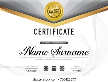 Certificate template luxury and diploma style,vector illustration.