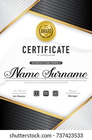 Certificate template luxury and diploma style,vector illustration eps10.