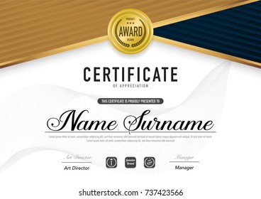 Certificate template luxury and diploma style,vector illustration eps10.