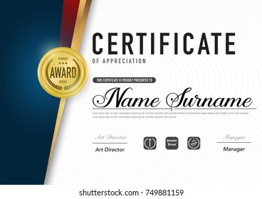 Certificate template luxury and diploma style,vector illustration eps10.