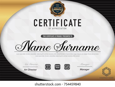 Certificate template luxury and diploma style,vector illustration.