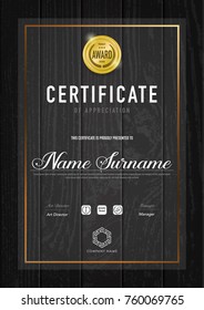 Certificate template luxury and diploma style,vector illustration.