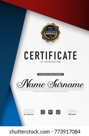 Certificate template luxury and diploma style,vector illustration.