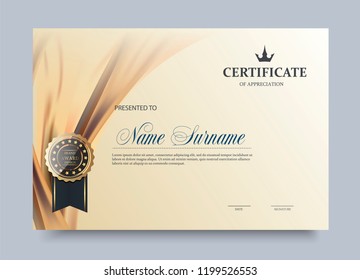 	
certificate template with luxury and modern pattern,diploma,Vector illustration 