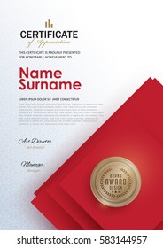 certificate template with luxury and modern pattern,diploma,Vector illustration 