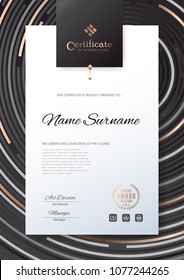 certificate template with luxury pattern,diploma,Vector illustration.