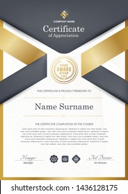 certificate template with luxury pattern,diploma,Vector illustration.