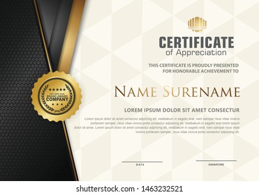 certificate template with luxury pattern,diploma,Vector illustration