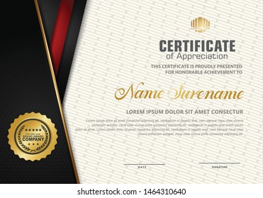 certificate template with luxury pattern,diploma,Vector illustration